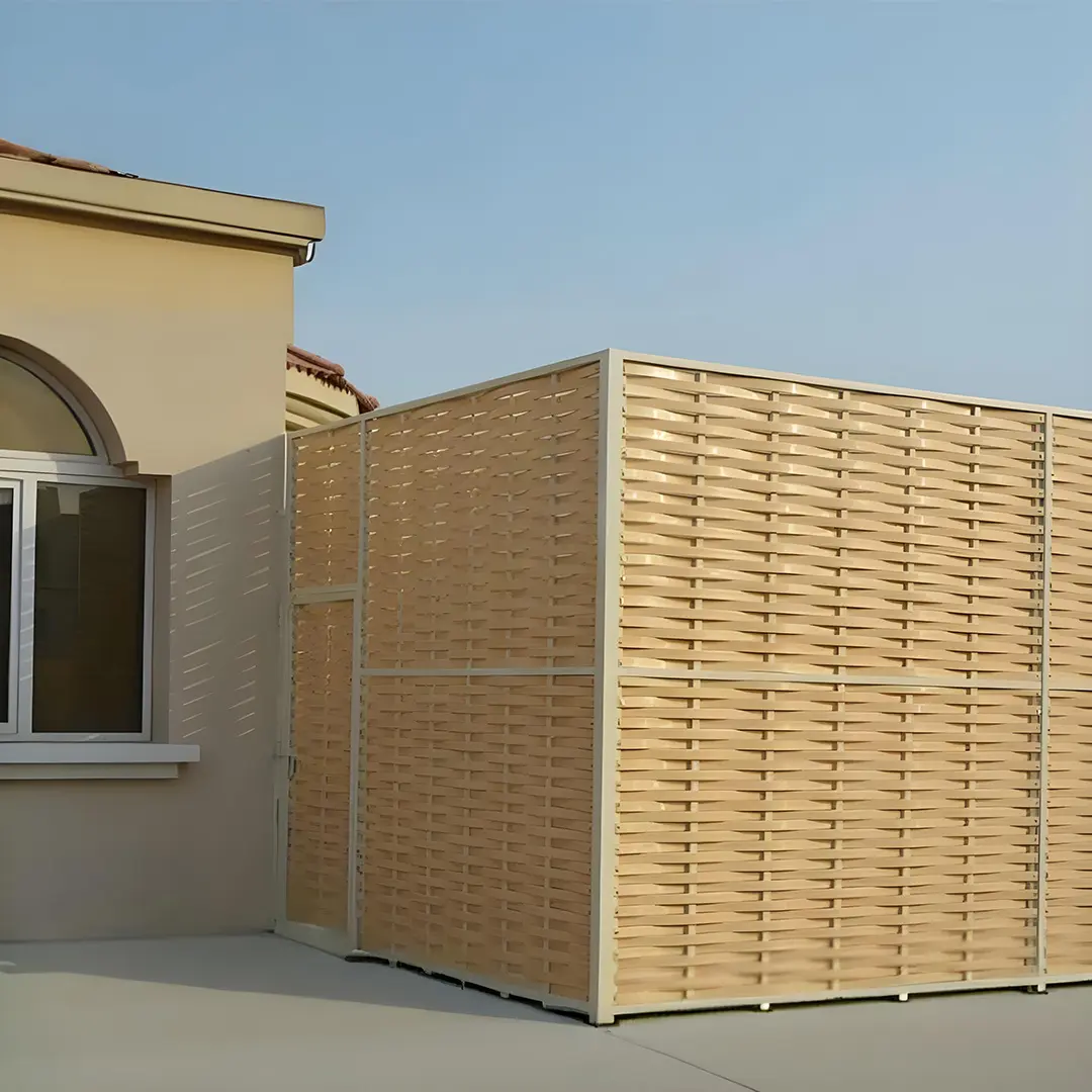 Tubular Wooden Wall